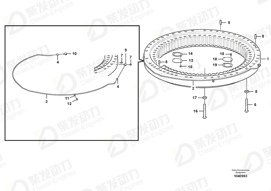 VOLVO Pipe 14577565 Drawing