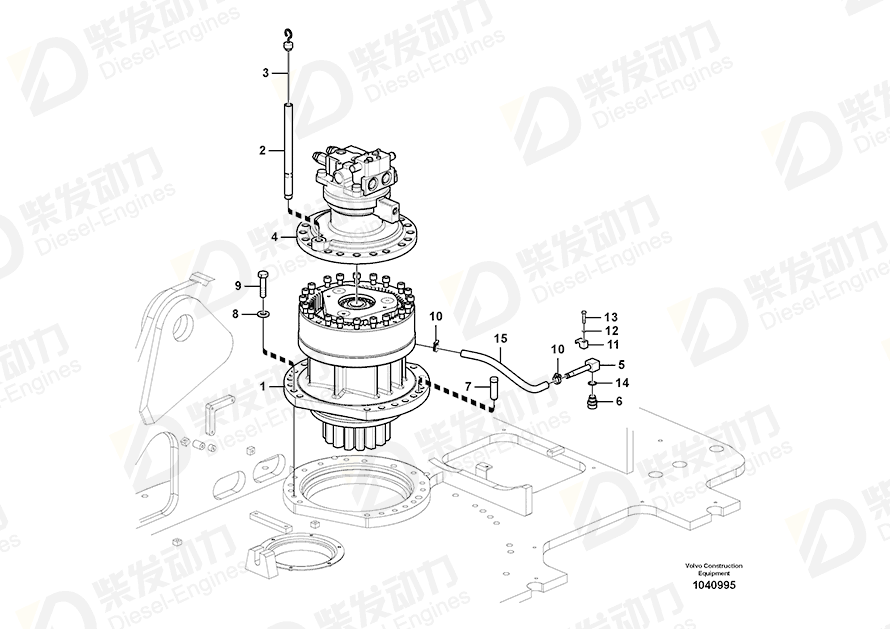 VOLVO Pipe line 14514121 Drawing