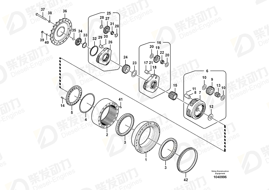 VOLVO Bearing 14566420 Drawing