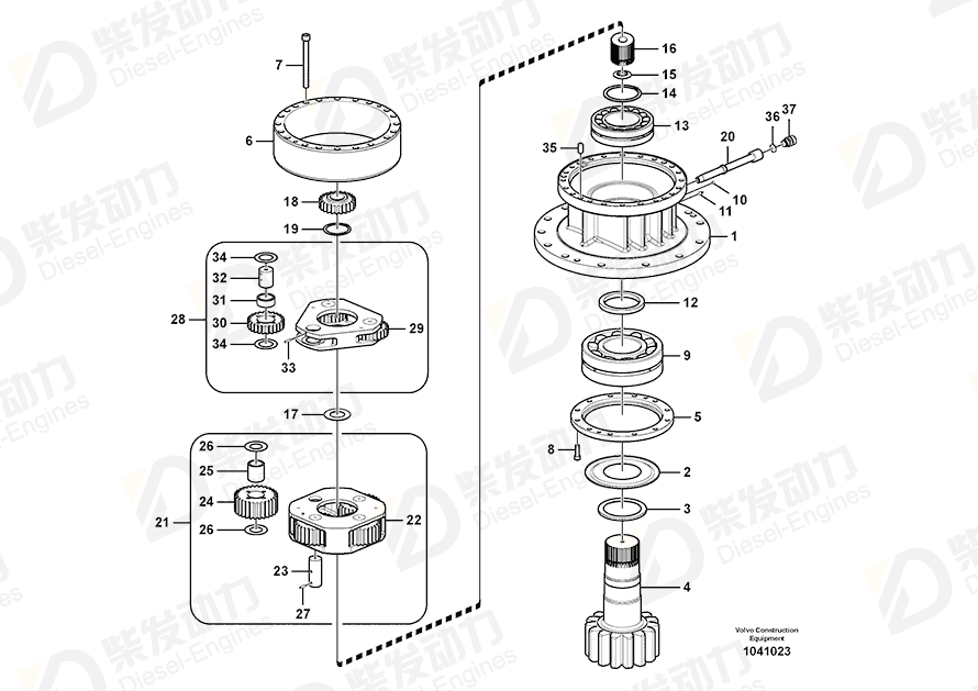 VOLVO Shaft 14640502 Drawing