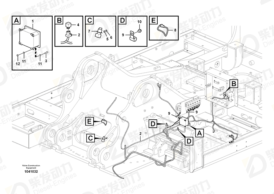 VOLVO Sensor 14596881 Drawing