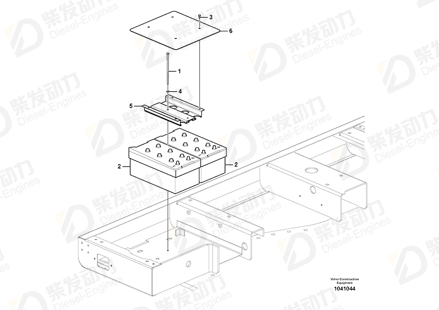 VOLVO Hexagon screw 992511 Drawing VOLVO Hexagon screw 992511 Drawing
