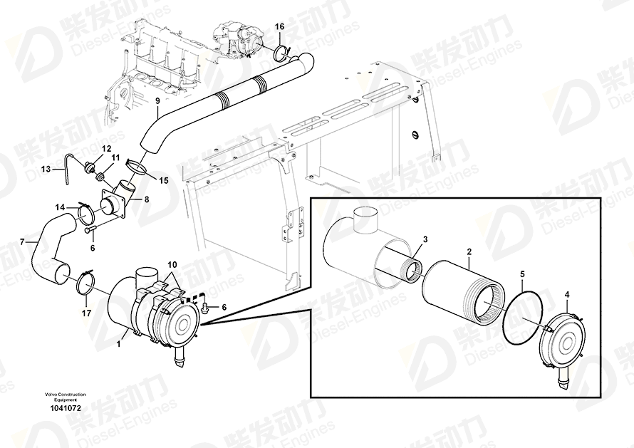 VOLVO Pipe 14579918 Drawing