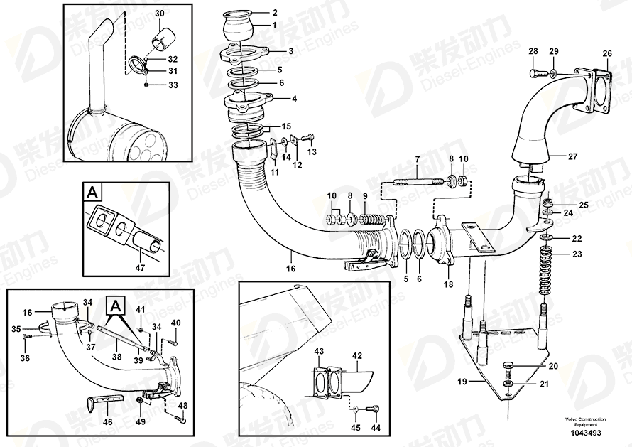VOLVO Bracket 11052501 Drawing