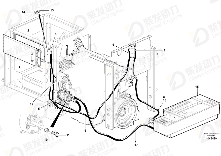 VOLVO Clamp 949997 Drawing