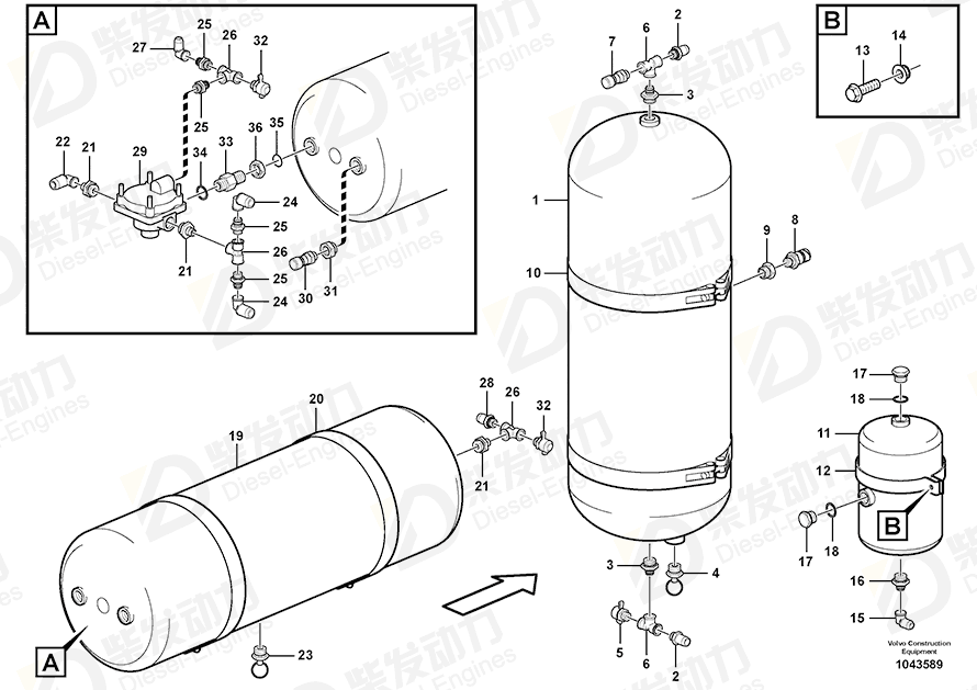 VOLVO Tank 15017298 Drawing