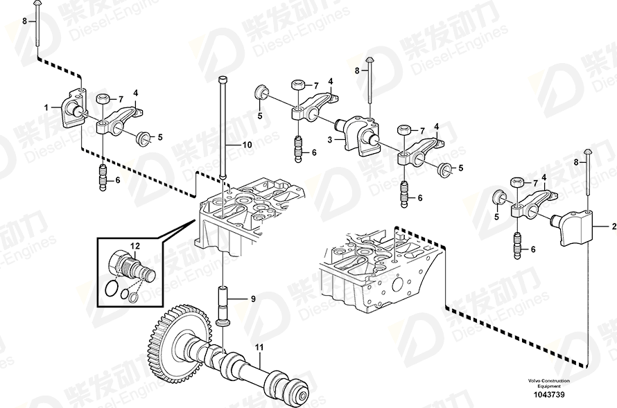 VOLVO Sealing kit 20805523 Drawing