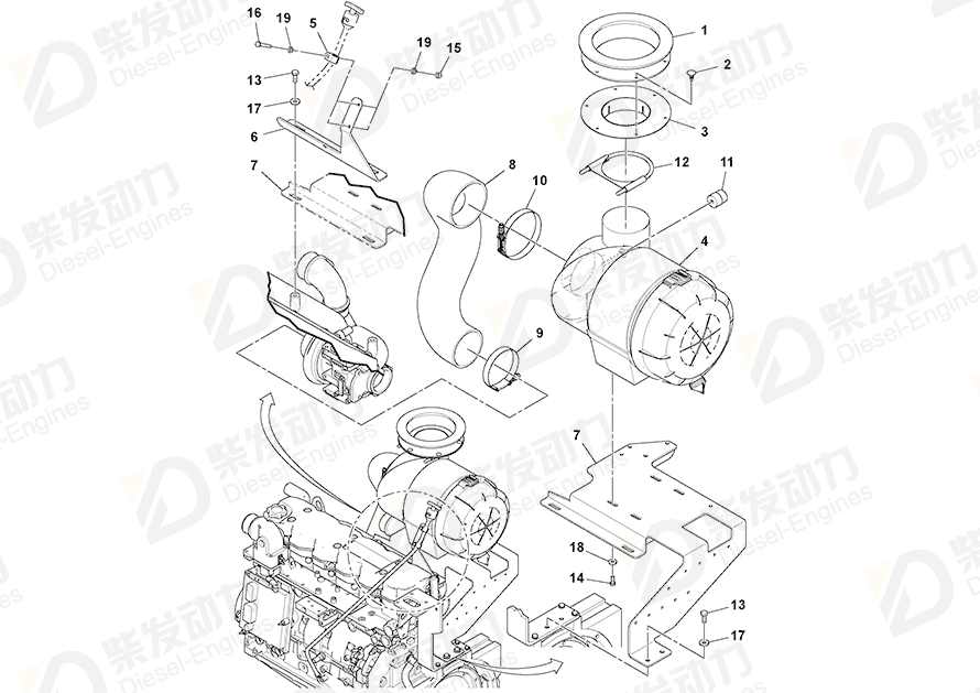 VOLVO Bushing 3979616 Drawing