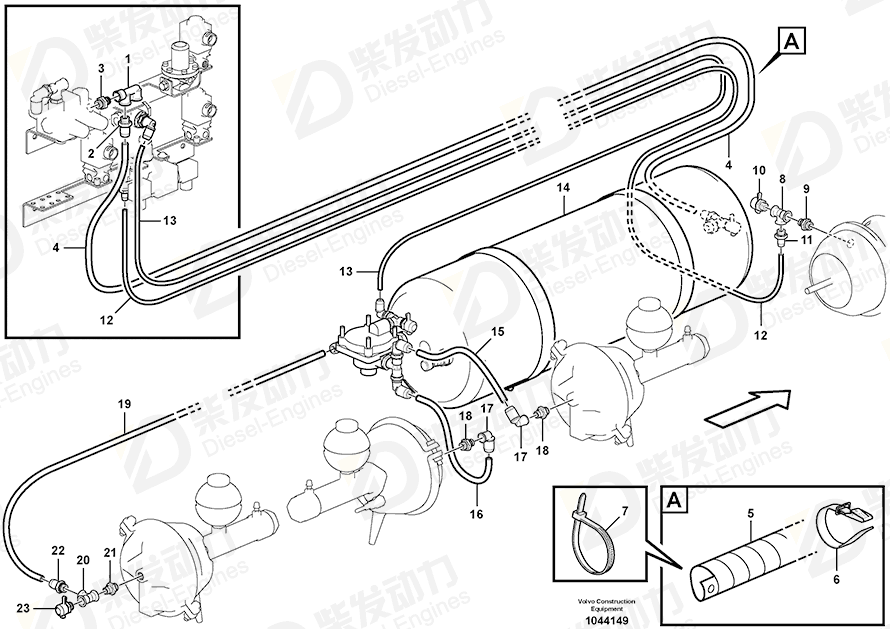 VOLVO Pipe 930833 Drawing