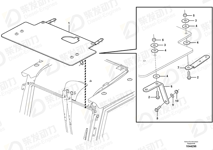VOLVO Bracket 14554757 Drawing