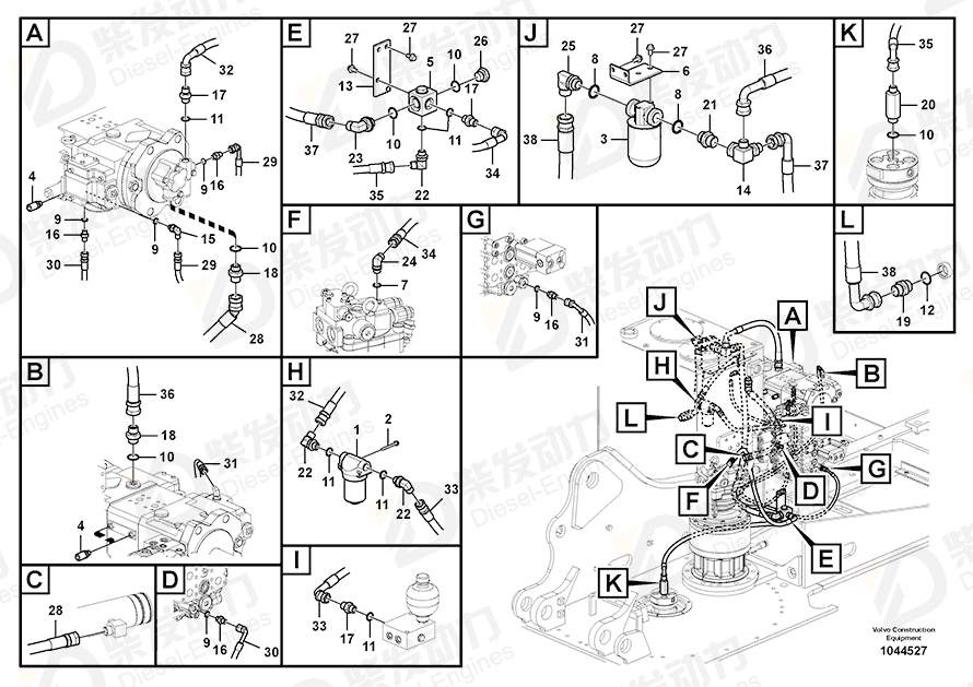 VOLVO Elbow nipple SA9411-95560 Drawing