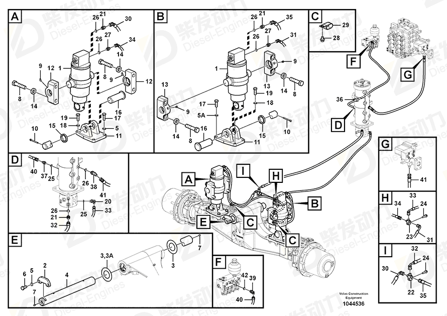 VOLVO Hose assembly SA9451-02235 Drawing VOLVO Hose assembly SA9451-02235 Drawing