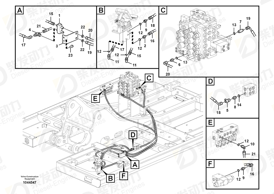 VOLVO Hose SA9451-02251 Drawing