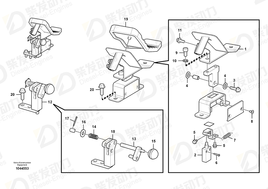 VOLVO Switch 14643925 Drawing