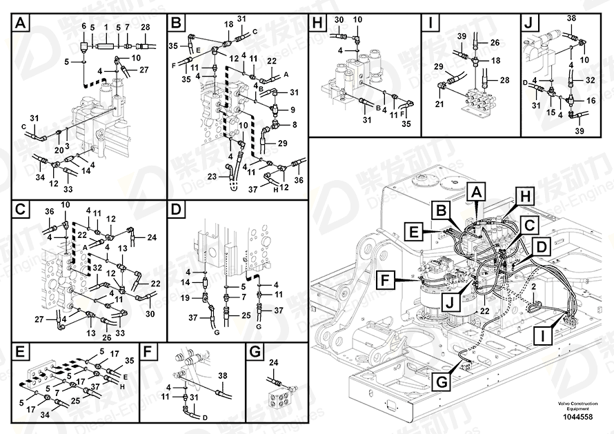 VOLVO T-NIPPLE SA9411-92190 Drawing