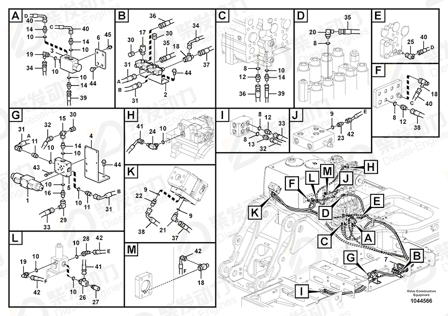 VOLVO Bracket 14527274 Drawing