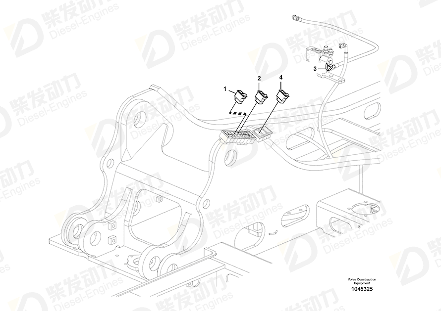 VOLVO Cable harness 14632819 Drawing