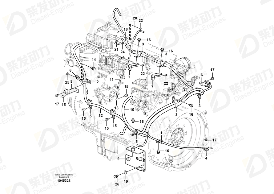 VOLVO Bracket 14533627 Drawing
