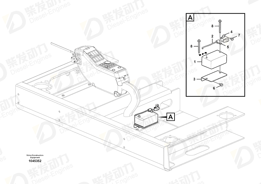 VOLVO Cable harness 14577400 Drawing VOLVO Cable harness 14577400 Drawing