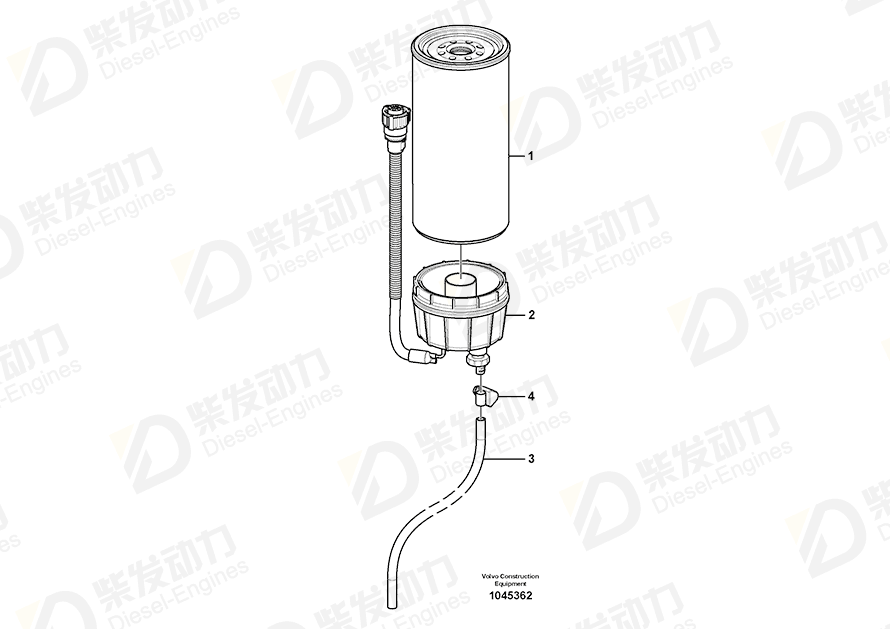 VOLVO Hose 14881192 Drawing