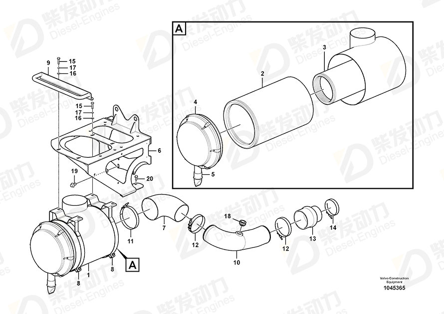VOLVO Elbow 11079636 Drawing