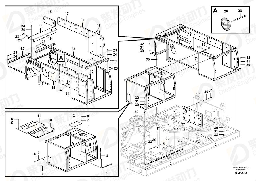 VOLVO Sponge 14546228 Drawing