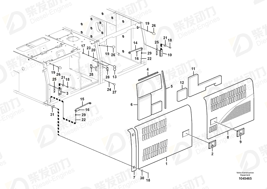 VOLVO Door 14600498 Drawing