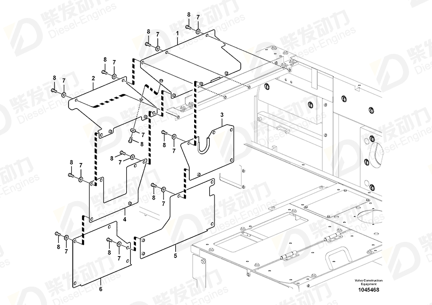 VOLVO Cover 14527026 Drawing