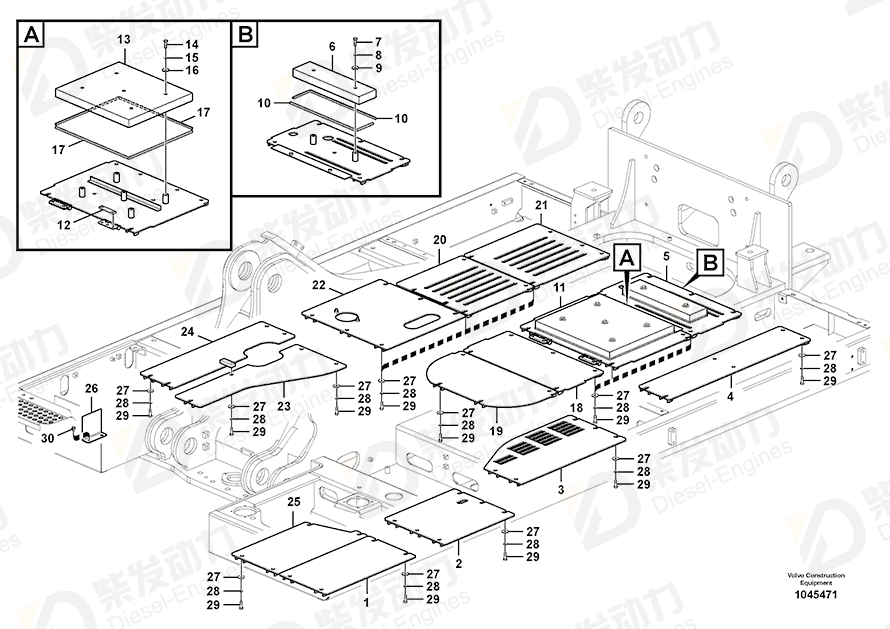 VOLVO Cover 14561017 Drawing