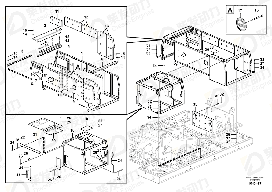 VOLVO Frame 14609465 Drawing