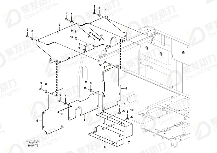 VOLVO Cover 14558260 Drawing