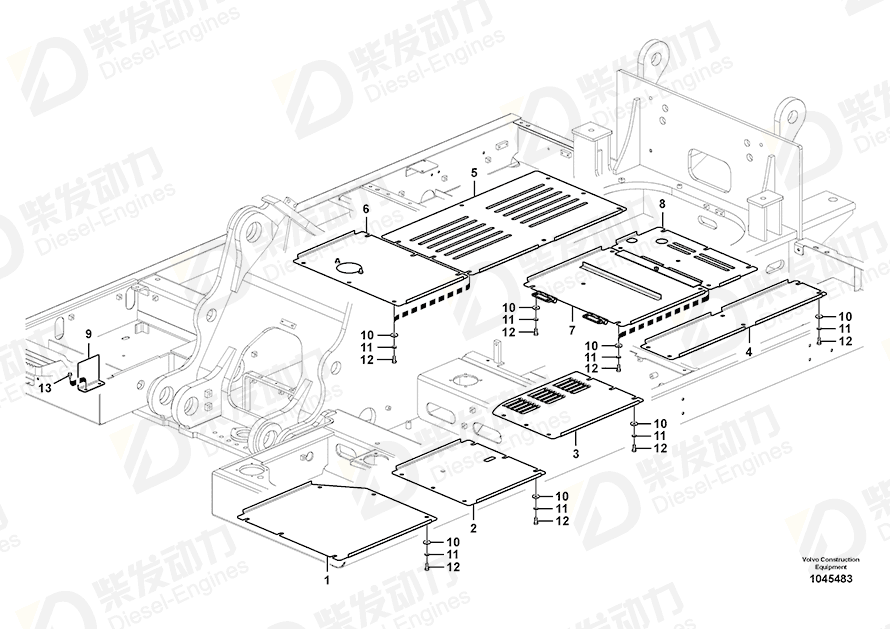 VOLVO Cover 14554908 Drawing