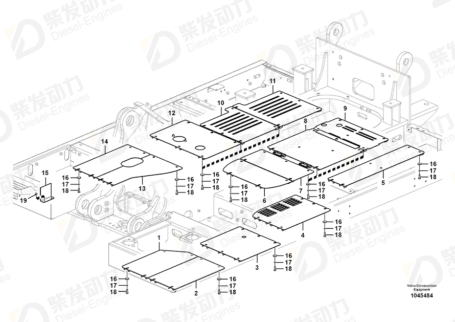 VOLVO Cover 14554909 Drawing