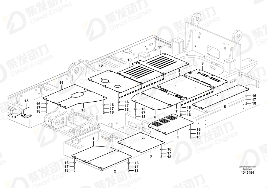 VOLVO Cover 14545122 Drawing