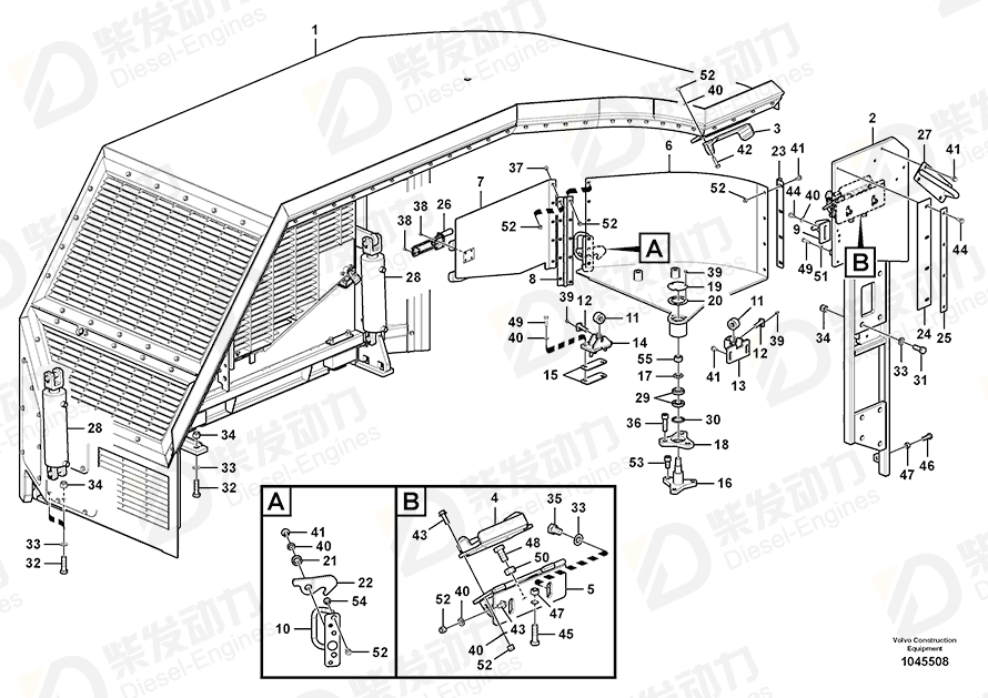VOLVO Hexagon screw 990514 Drawing VOLVO Hexagon screw 990514 Drawing
