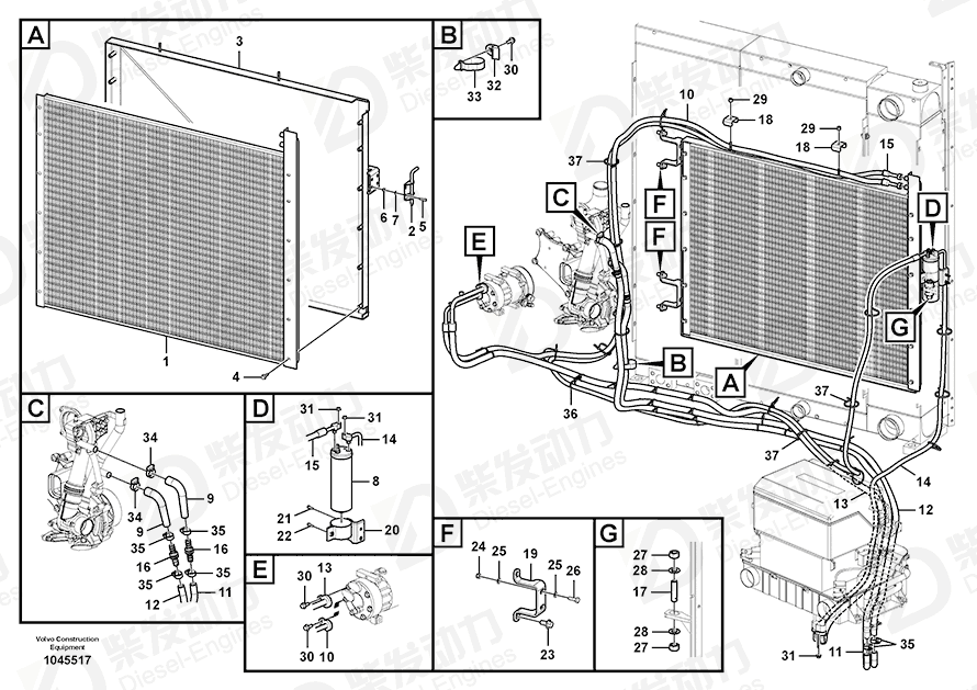 VOLVO Lock nut 963105 Drawing