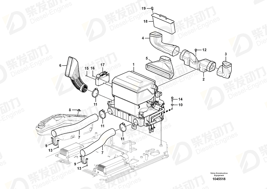VOLVO Duct 14531720 Drawing