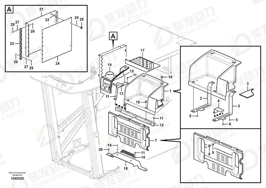 VOLVO Floor 14534495 Drawing