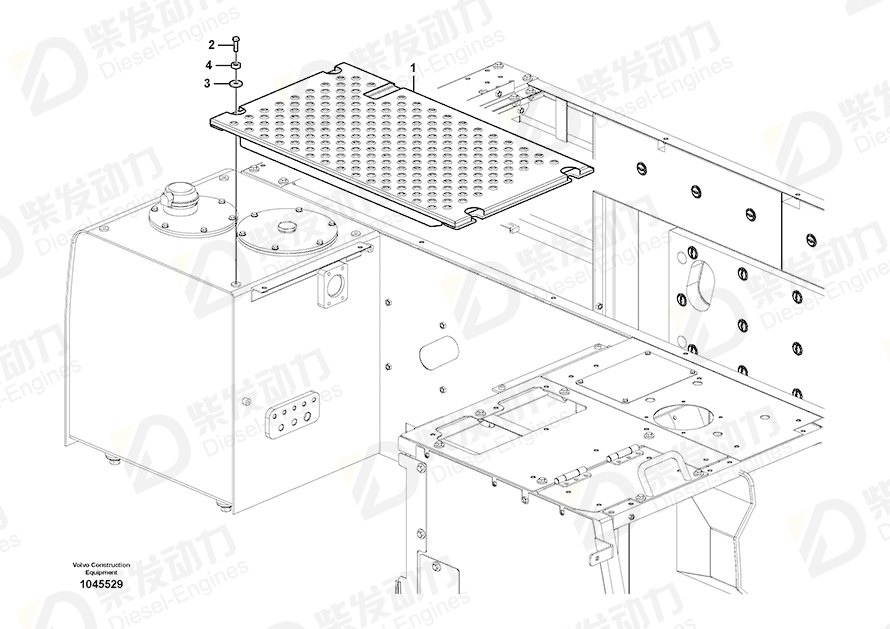 VOLVO Cover 14587145 Drawing