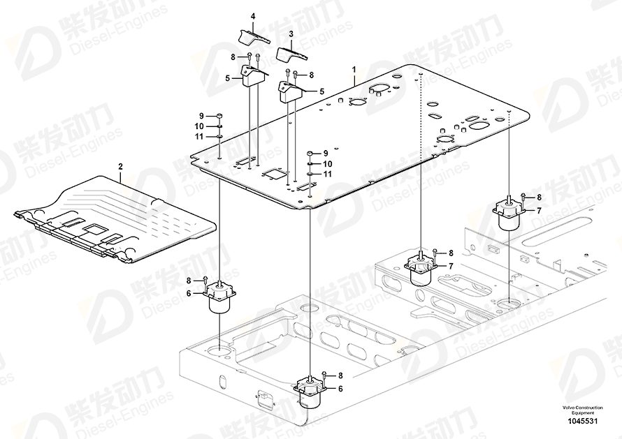 VOLVO Floor 14568567 Drawing