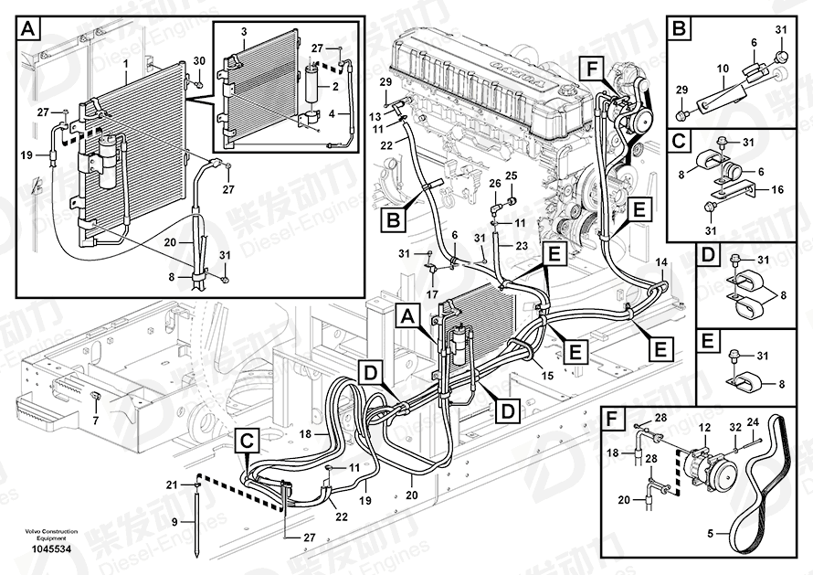 VOLVO Hose SA9961-23355 Drawing