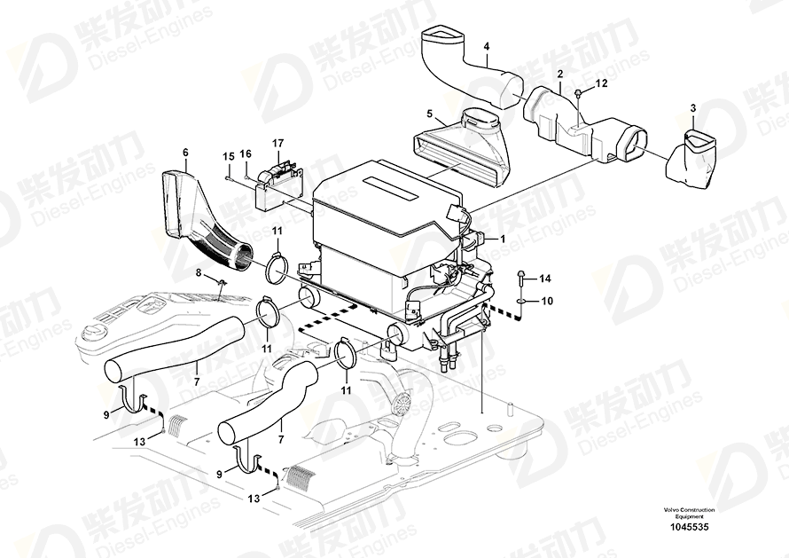 VOLVO Air Cond 14534240 Drawing