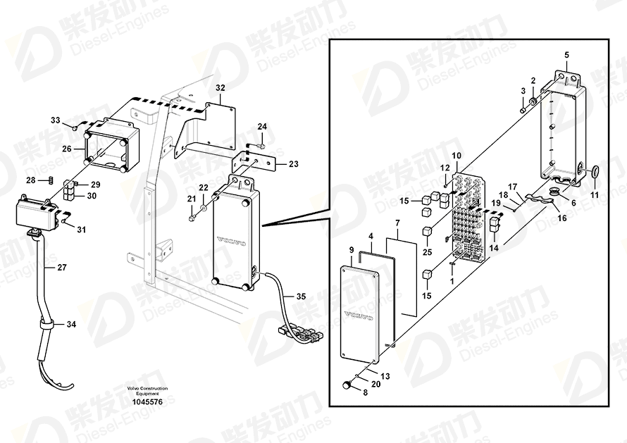 VOLVO Box 14603552 Drawing