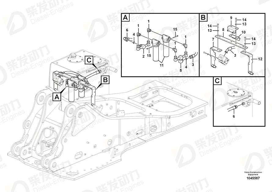 VOLVO Plate 14537481 Drawing