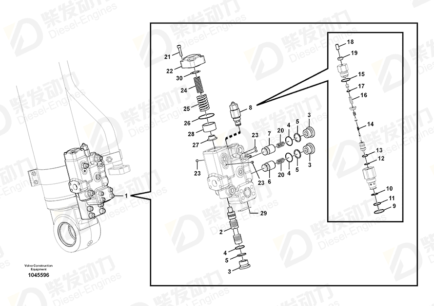 VOLVO Spring SA7273-30610 Drawing VOLVO Spring SA7273-30610 Drawing