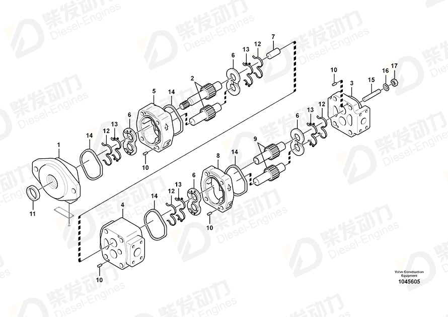 VOLVO Housing 14539660 Drawing