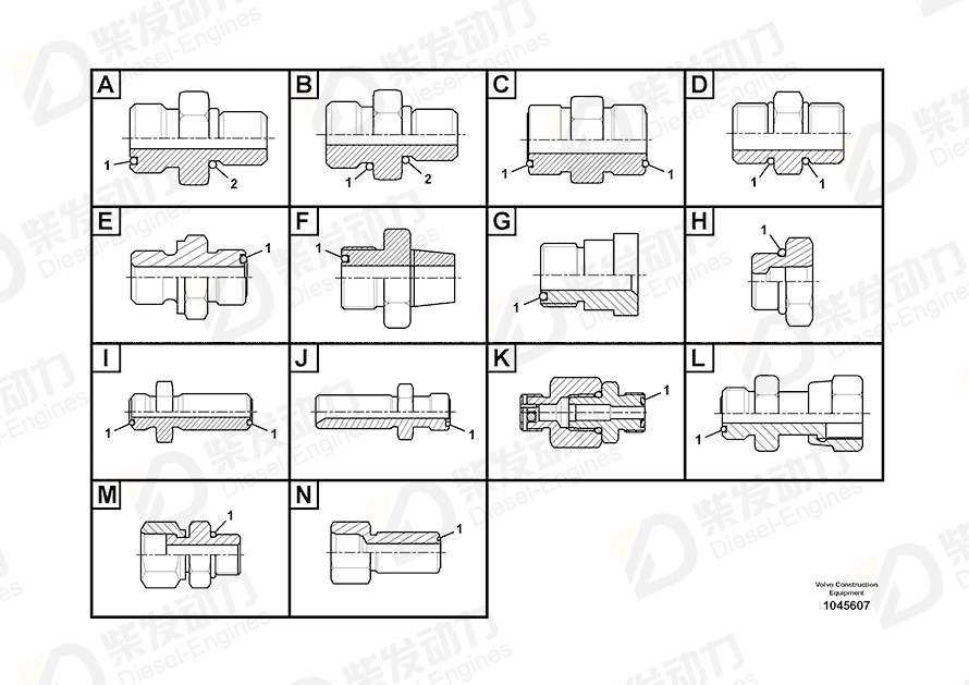 VOLVO Connector 14602623 Drawing