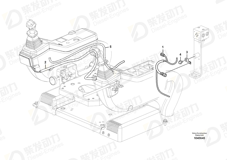 VOLVO Cable harness 14602884 Drawing VOLVO Cable harness 14602884 Drawing