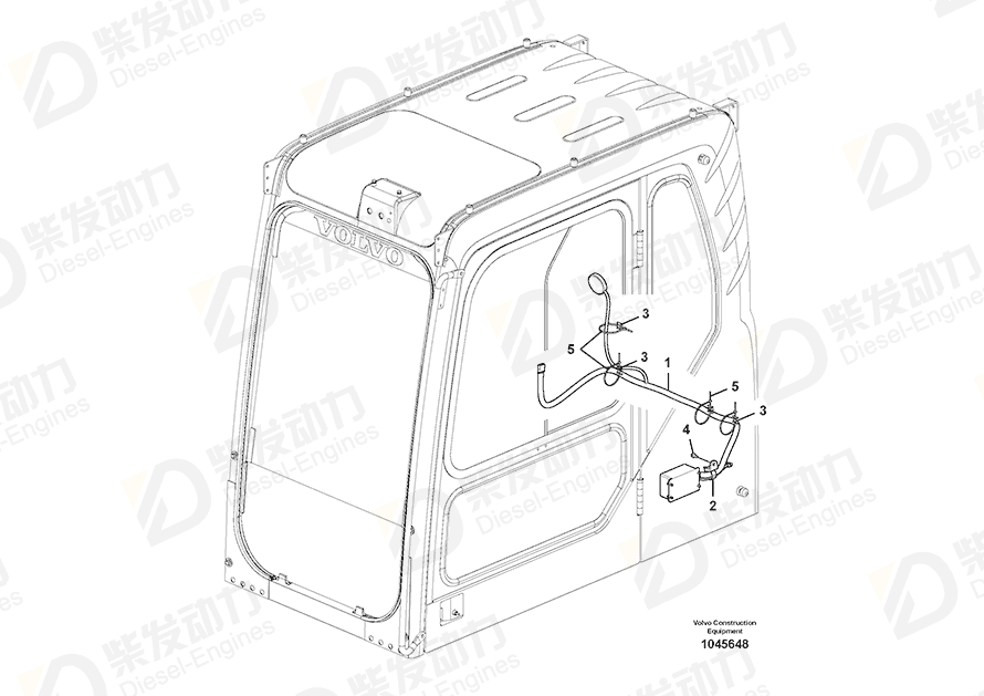 VOLVO Control unit 14609161 Drawing