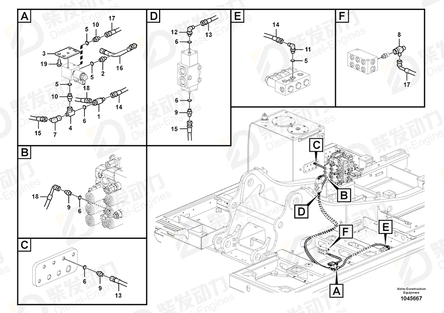 VOLVO Bracket 14570456 Drawing